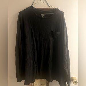 Men’s black T-shirt long sleeve 3X